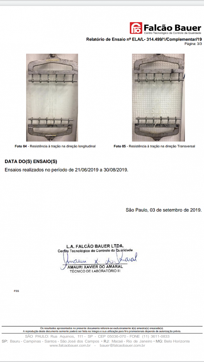 Testado e aprovado !
